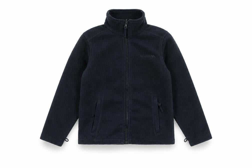 Front view of Trespass boys’ black fleece jacket 6 years - casual all seasons