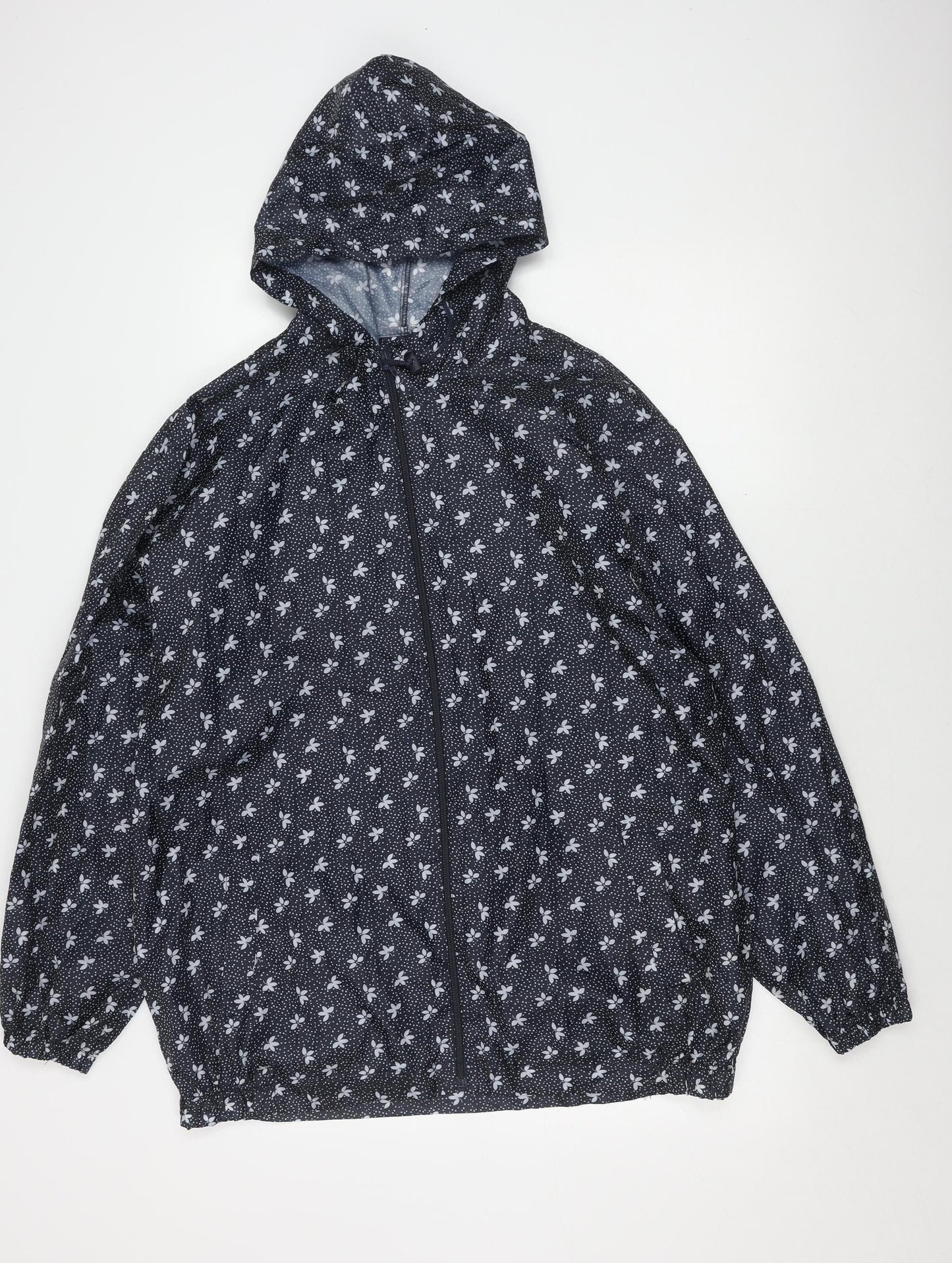 Arctic Storm Women's Black Floral Puffer Jacket M