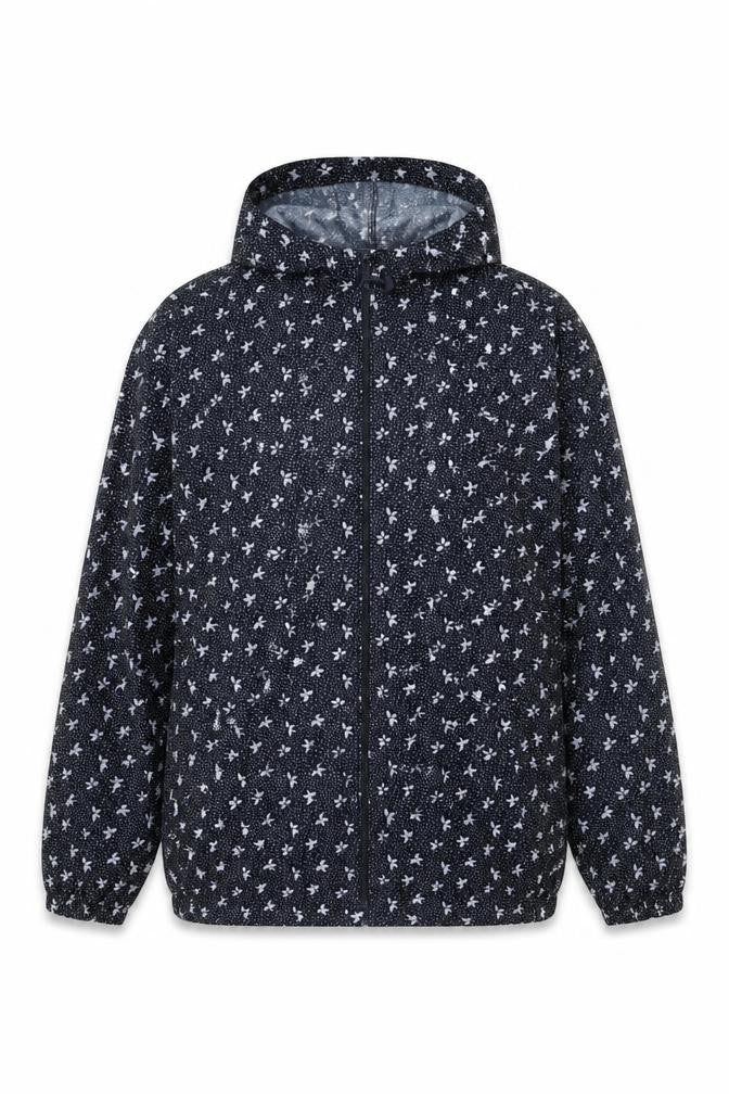 Arctic Storm Women's Black Floral Puffer Jacket M