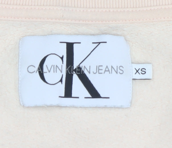 Calvin Klein Women's Beige XS Pullover Sweatshirt