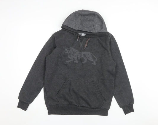 Lonsdale Men's Grey S Pullover Hoodie, Hooded, Gym Wear