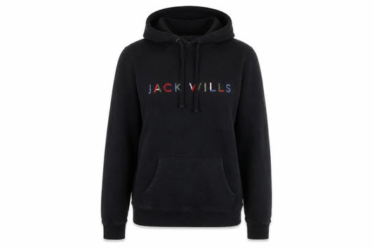 Womens UK 6 Regular Jack Wills Black Pullover Hoodie