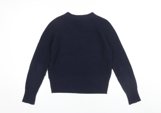 Hobbs Women's Blue Pullover Jumper, Size S, Crew Neck