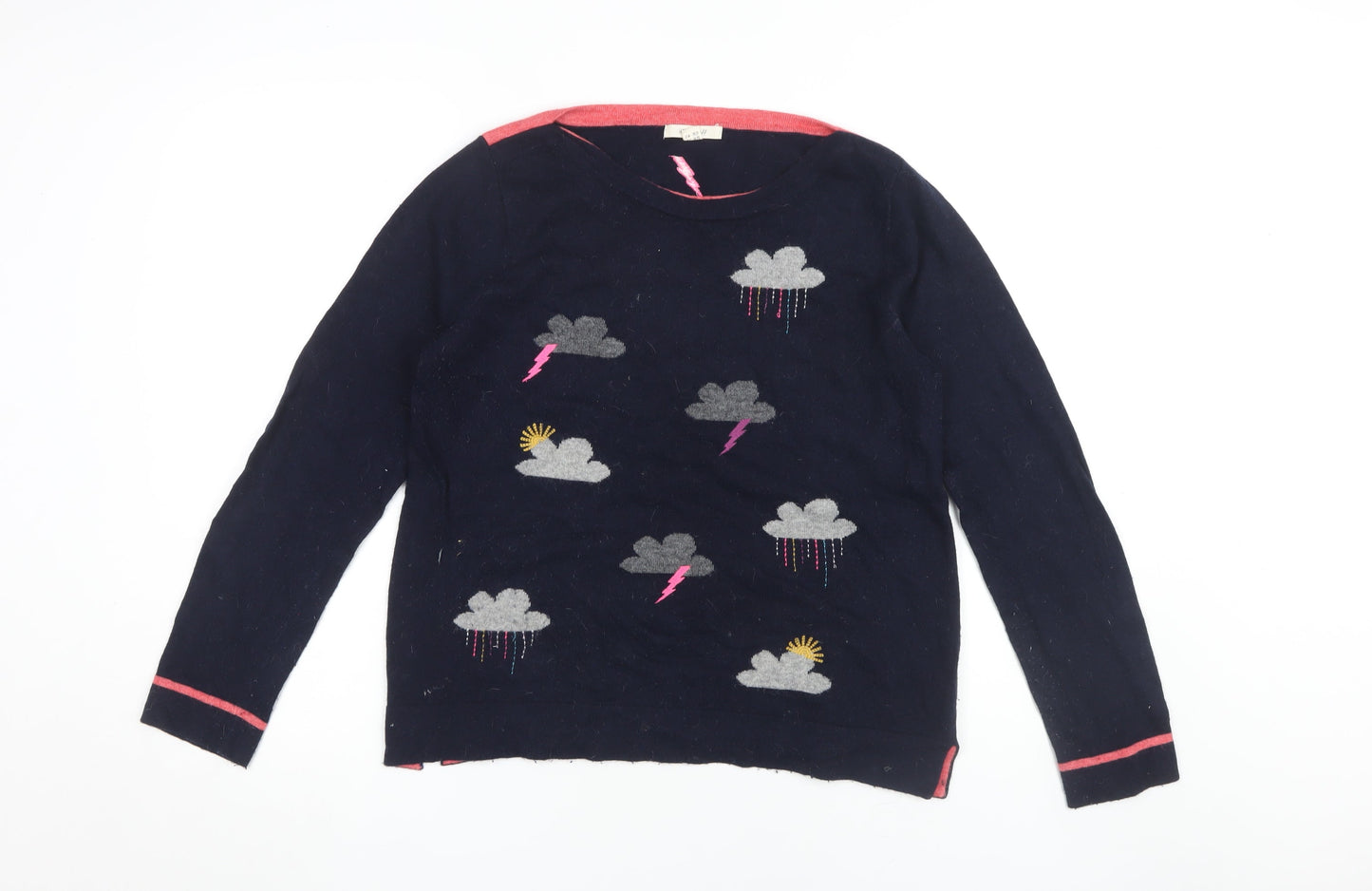 White Stuff Women's Multicoloured Pullover Jumper Size 12