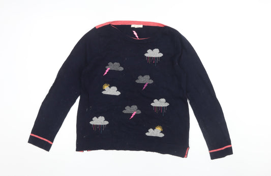 White Stuff Women's Multicoloured Pullover Jumper Size 12