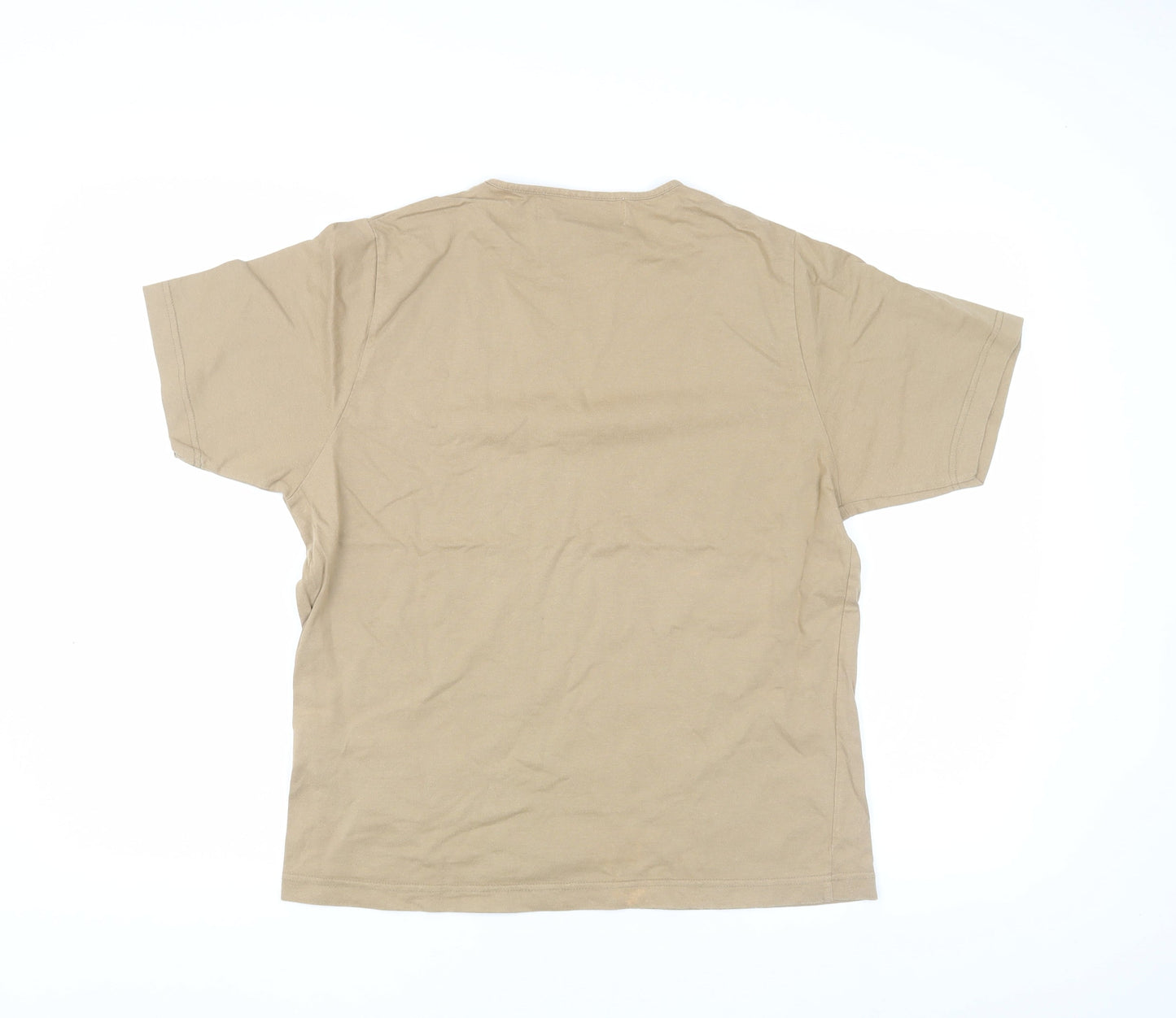 Amy Moore Women's Beige Embroidered T-Shirt, M