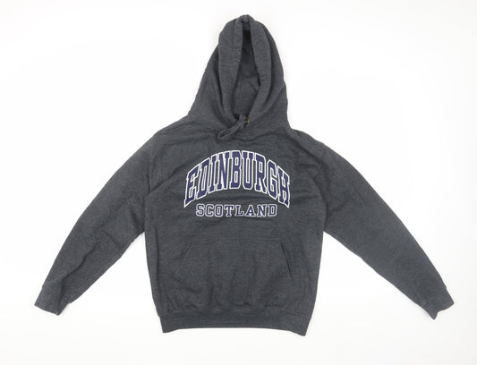 Grey Edinburgh Scotland Hoodie Men XS Pullover