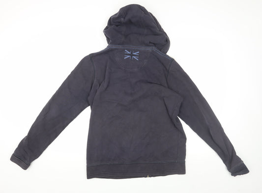 Fat Face Women's Blue Regular Fit Hooded Jacket