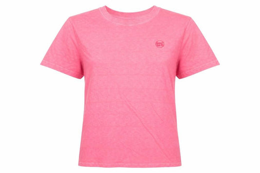 Unisex Adultss UK Size M Superdry Pink Cotton T-Shirt
