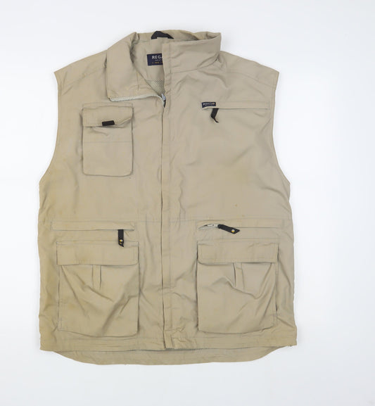Regatta Men's Beige Waistcoat S Casual Zipped Pockets
