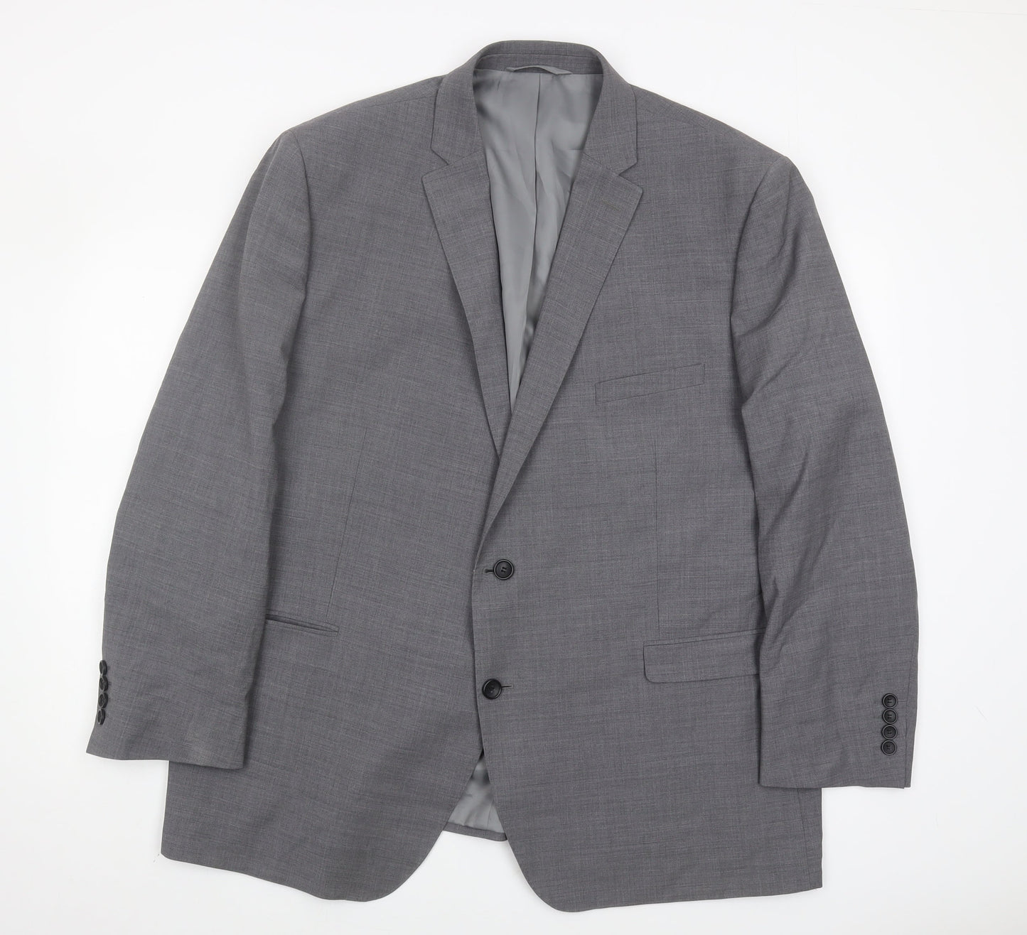 Moss 1851 Men's Grey Blazer, Size 52S, Formal, Business