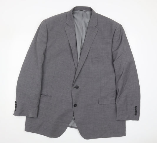 Moss 1851 Men's Grey Blazer, Size 52S, Formal, Business
