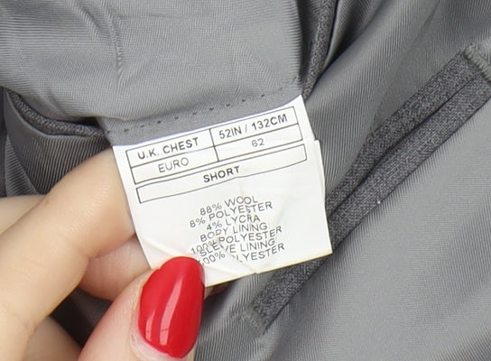 Moss 1851 Men's Grey Blazer, Size 52S, Formal, Business