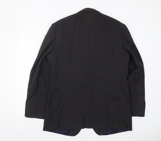 Debenhams Men's Black Regular Fit Blazer Jacket 42R