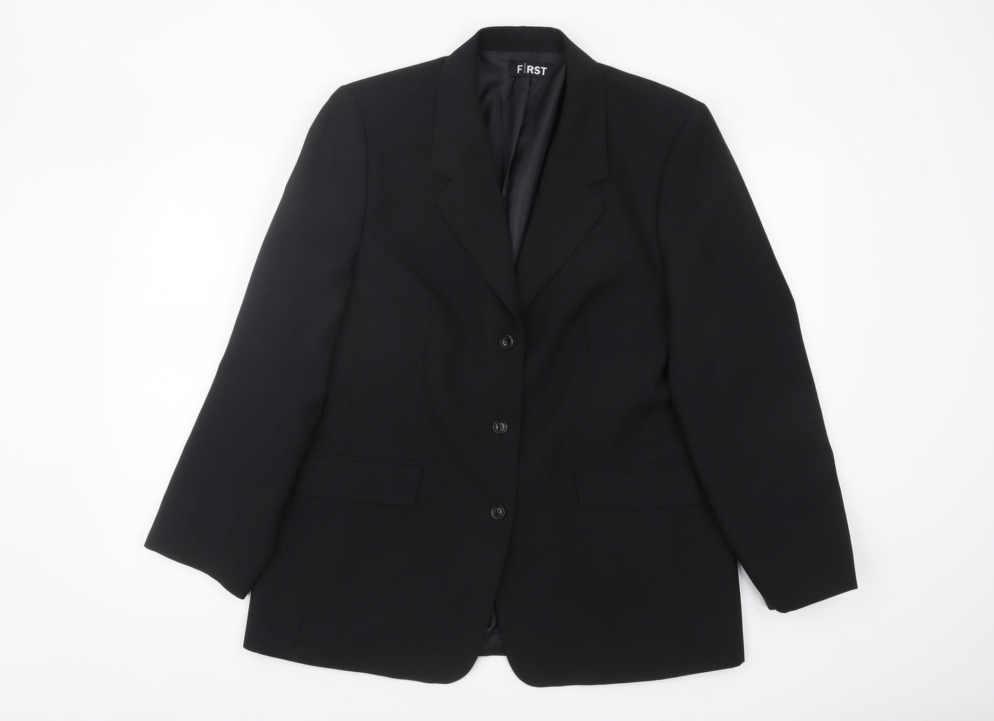First Avenue Women's Black Blazer Size 16 Regular