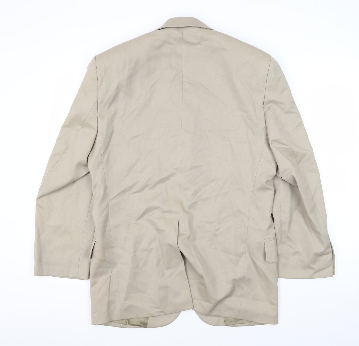 Pierre Cardin Men's Beige Blazer, 36S, Formal Single-Breasted