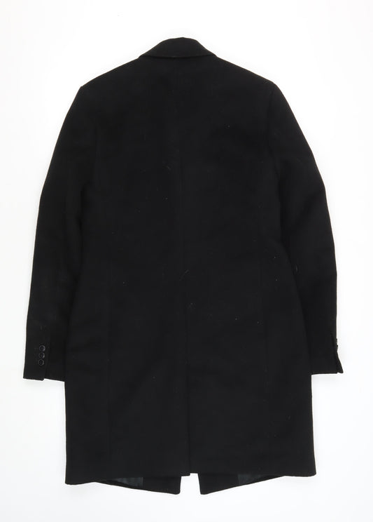 Topman Men's Black Coat XS