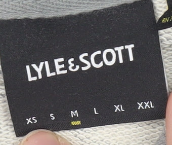 Lyle & Scott Men's Grey Pullover Hoodie, Size L