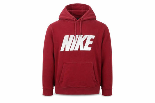 Mens UK S Regular Nike Red Pullover Hoodie