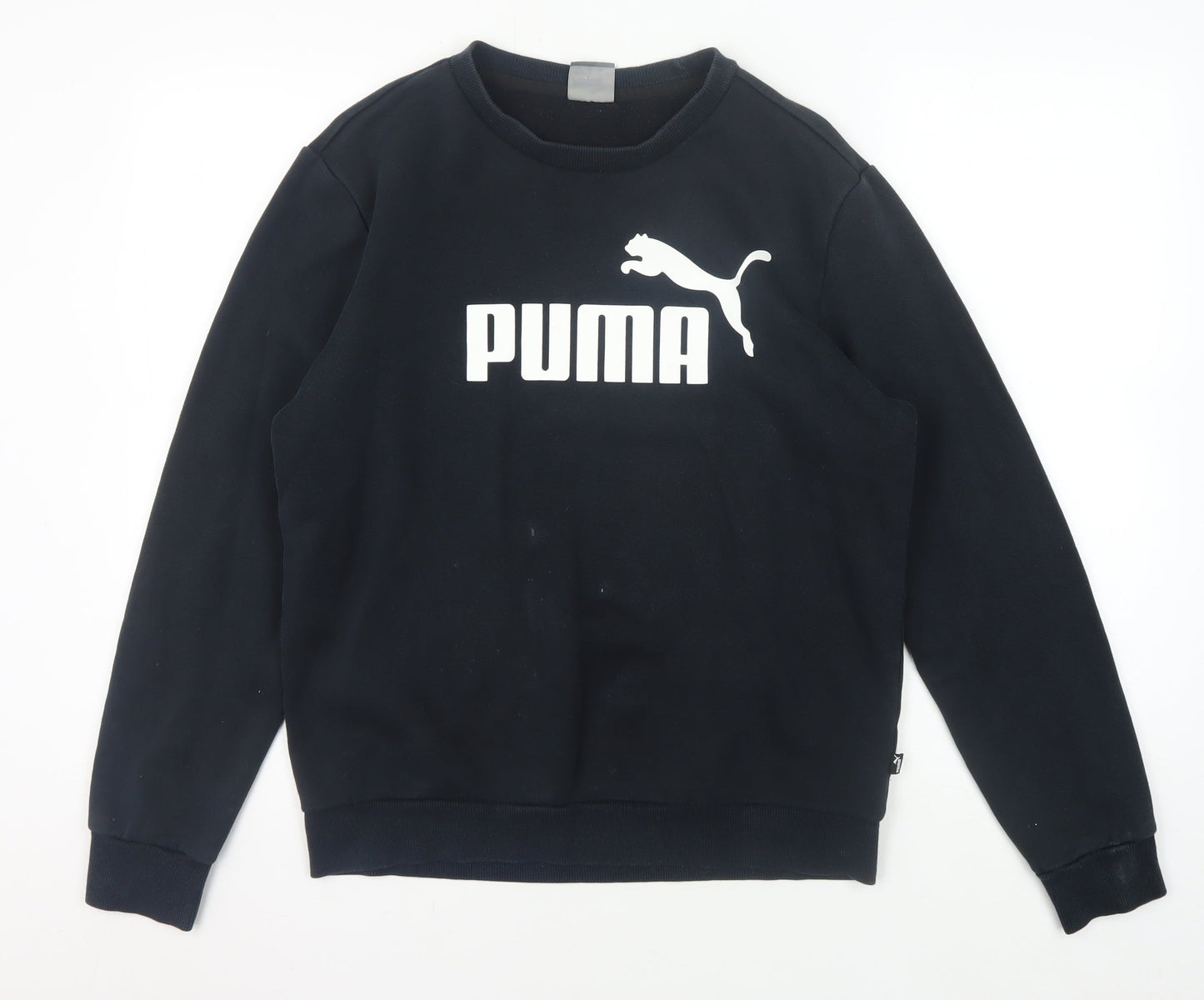 Puma Men's Black Pullover Sweatshirt S with Logo