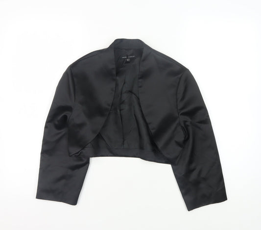 Laura Ashley Cropped Blazer Women Black Size 12