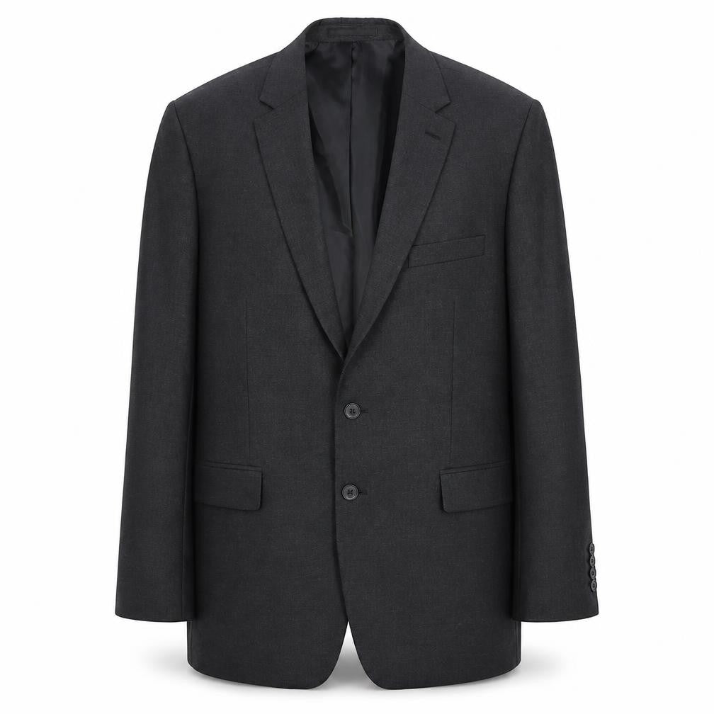 Mens 46 Chest Regular Moss Esq. Grey Two-Button Blazer