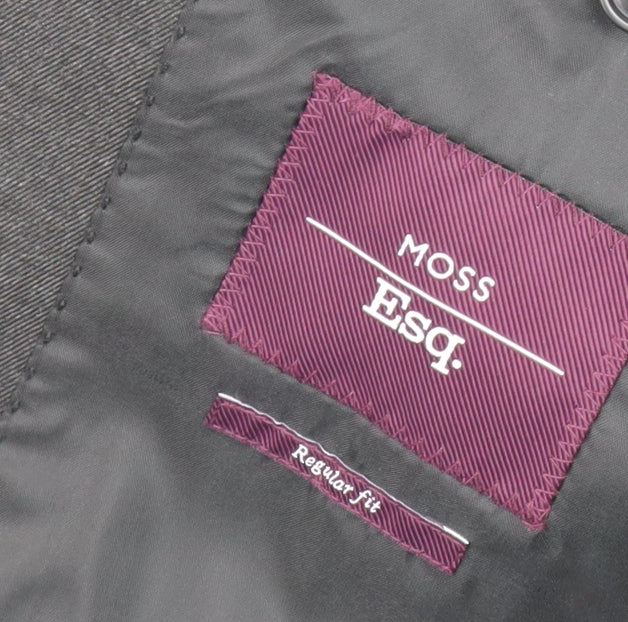 Moss Esq. Men's Grey Blazer UK 46 Regular Fit