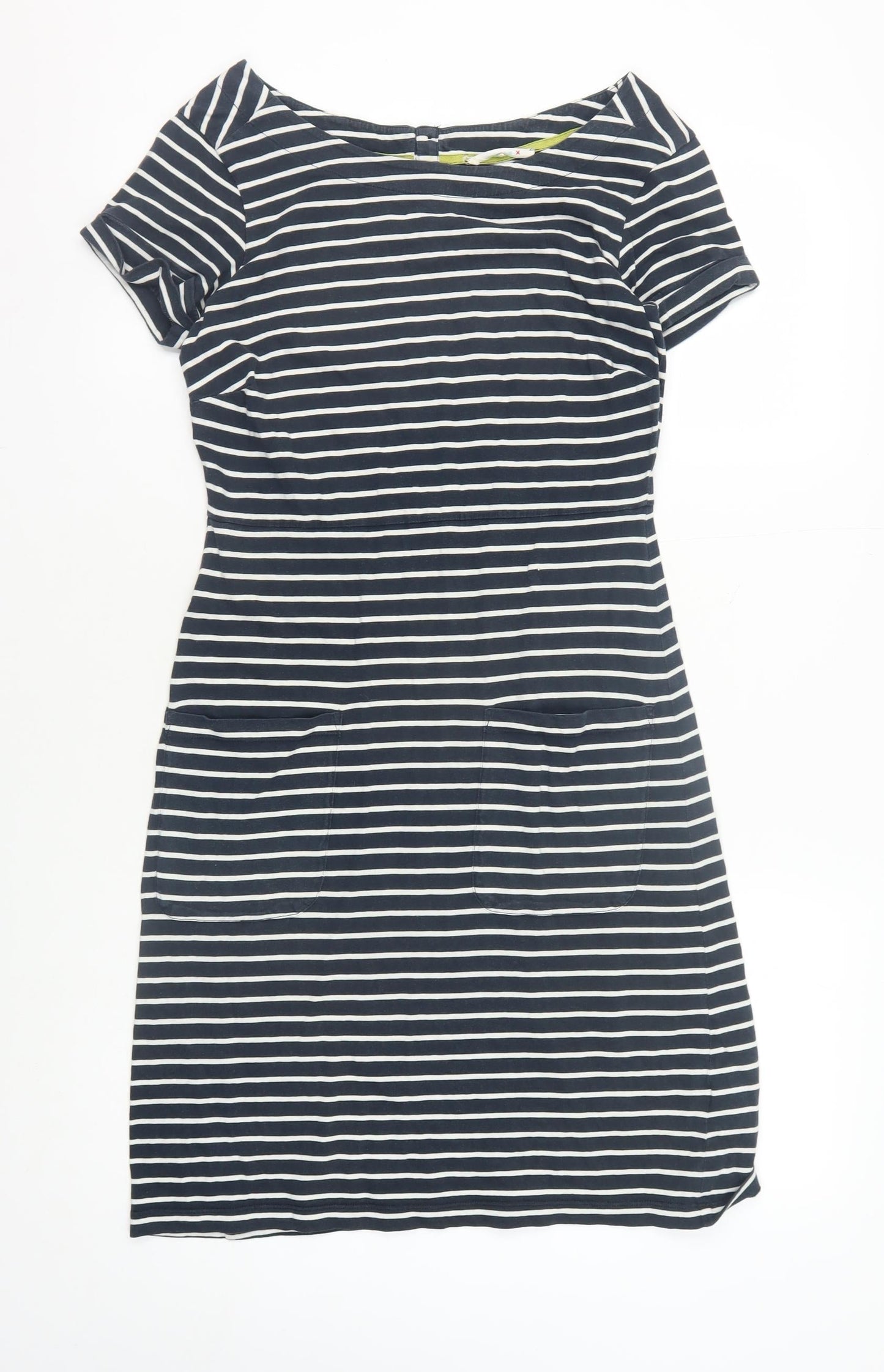 White Stuff Women's Black Striped Dress Size 8