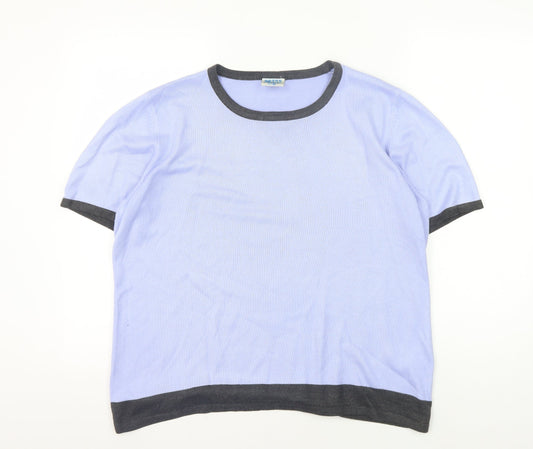 Eastex Women's Blue Ringer T-Shirt, Size 18