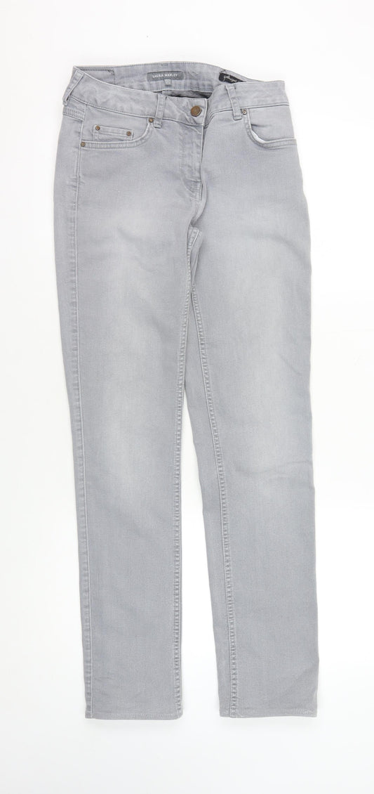 Laura Ashley Women's Grey Jeans - Size 6