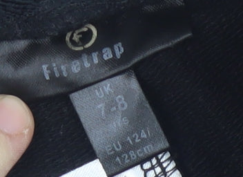 Firetrap Girls' Black Athletic Shorts 7-8 Years