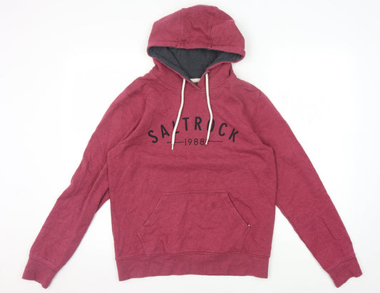 Saltrock Men's Red Graphic Pullover Hoodie Size 10