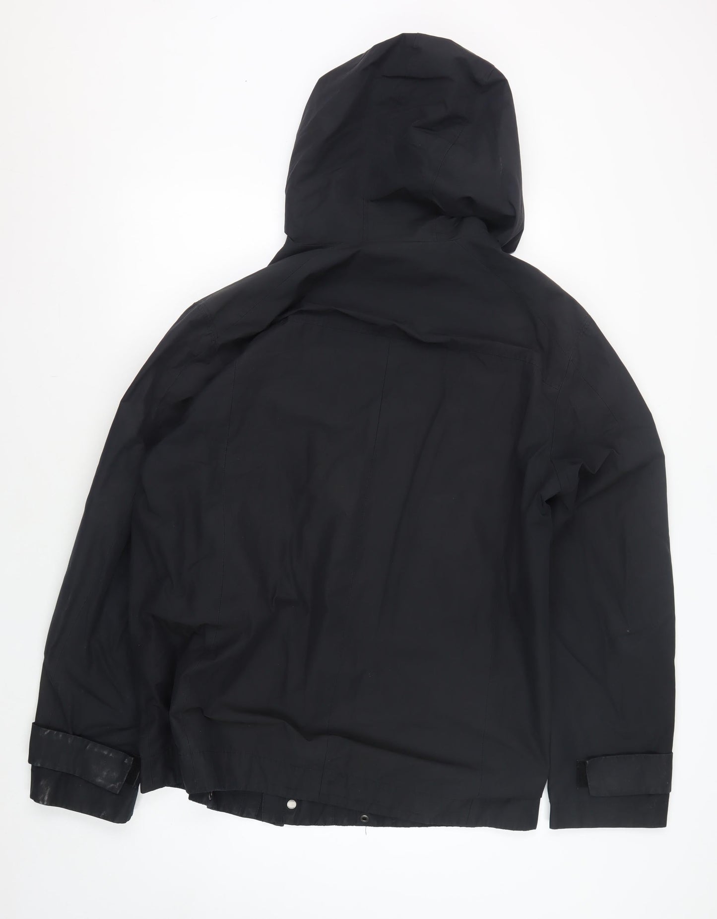 Hugo Boss Men's Black Hooded Rain Coat Size 42