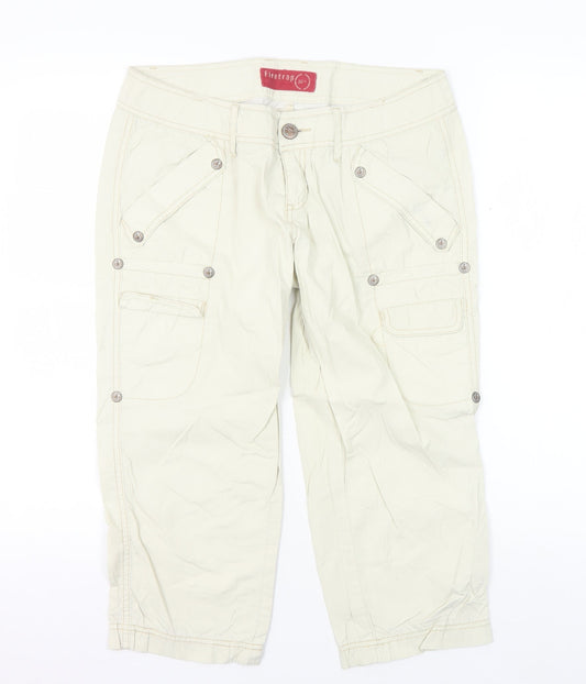 Firetrap Women's Beige Cargo Trousers, Size 8 Casual Style