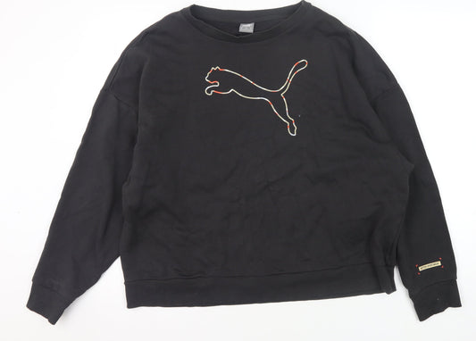 Puma Men's Black XL Sweatshirt with Logo