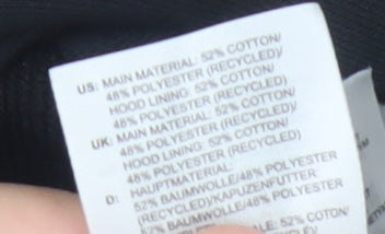 Adidas Women's Black Full Zip Hoodie Size 10