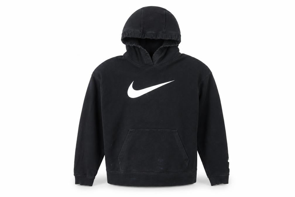 Mens UK M Regular Nike Black Pullover Hoodie