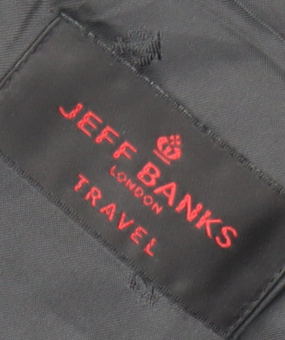 Jeff Banks Men's Black Blazer Jacket Size 42 Short