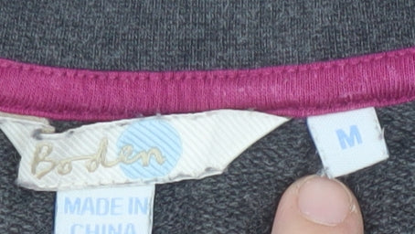 Boden Women's Grey Cotton Sweatshirt M Casual
