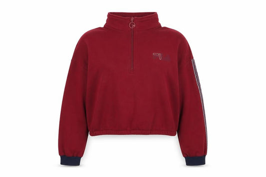 Womens UK XL Regular FILA Red Pullover Sweatshirt