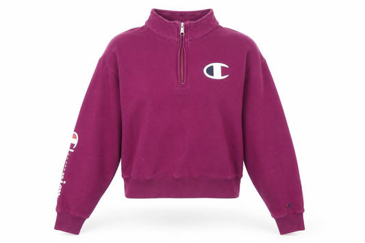 Womens UK XS Regular Champion Purple Pullover Sweatshirt