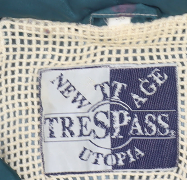 Trespass Men's Green Windbreaker Jacket Size 36