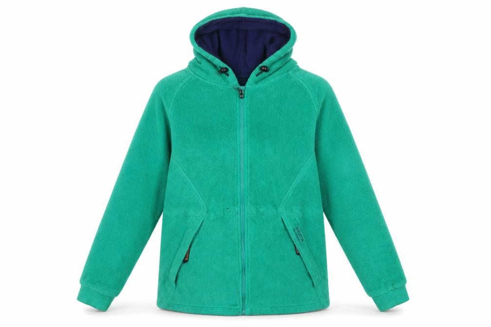 Regatta Women's Green Hooded Fleece Jacket Size 10