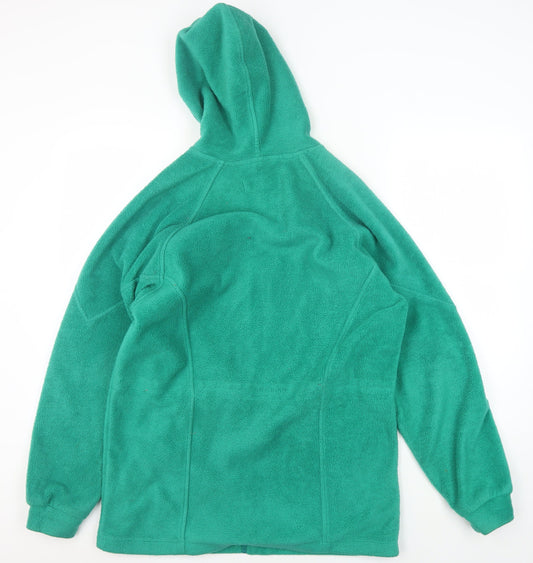 Regatta Women's Green Hooded Fleece Jacket Size 10