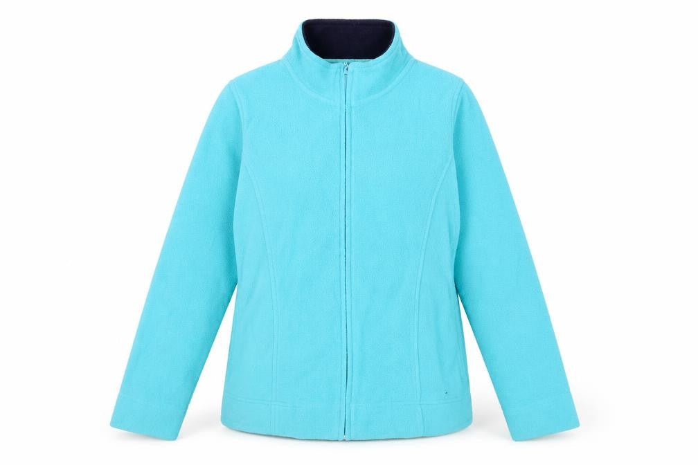 EWM Women's Blue Fleece Jacket Size S - Full Zip Casual