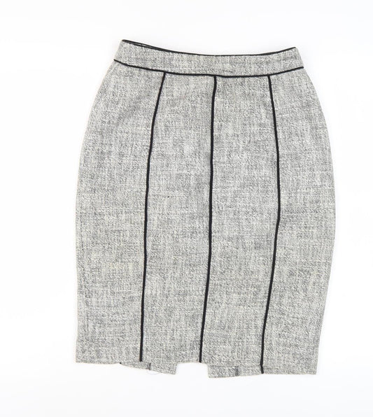 L.K. Bennett Women's Grey Midi Pencil Skirt, Size 4