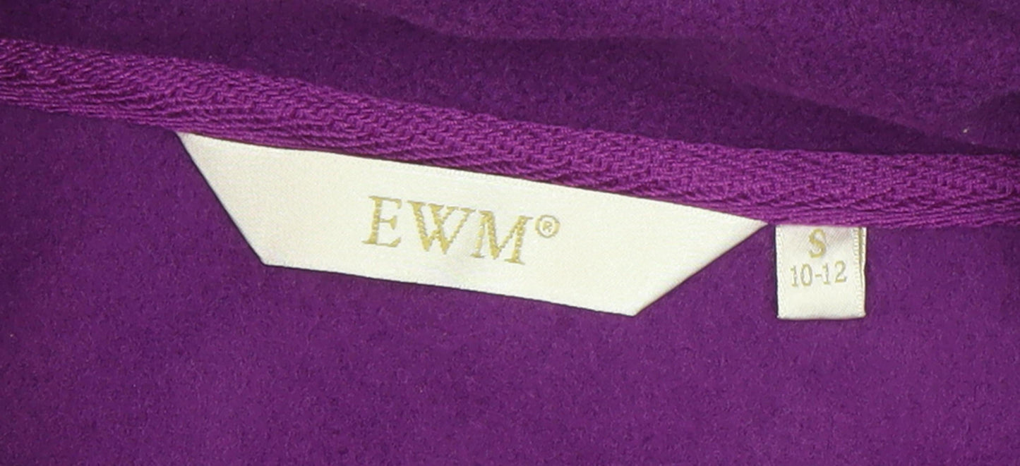 EWM Women's Purple Fleece Jacket S Casual