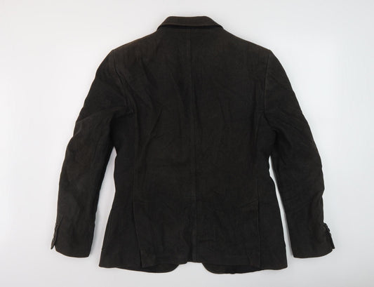 Stile Benetton Men's Black Cotton Blazer Size 50
