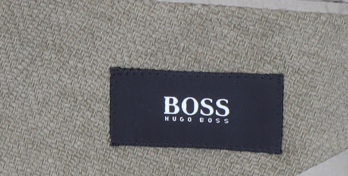 Hugo Boss Men's Beige Blazer Size 54 Stylish Business Attire