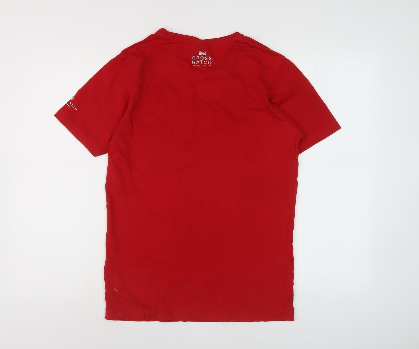 Crosshatch Men's Red Graphic T-Shirt S
